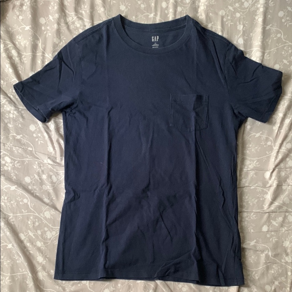 GAP Blue Crew Neck Short Sleeve Tee